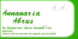 annamaria abrus business card